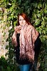 Валяный шарф-палантин "Бежевый уют"
