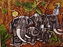 Барельеф " Слоны в Сафари"