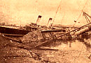 Императорские яхты ''Александрия'' и ''Зарница'' на корабельном кладбище. 1925 год