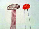 Нарисованные грибы