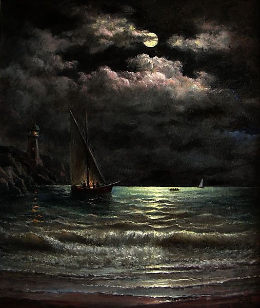 Картина черная ночь айвазовский. Айвазовский Лунная ночь на море 1875г. Айвазовский картины Лунная ночь. Айвазовский Феодосия Лунная ночь.