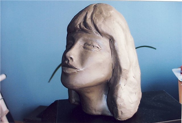 Скульптурный портрет планеты. Портрет в скульптуре. Голова из скульптурного пластилина. Лепка портрета.