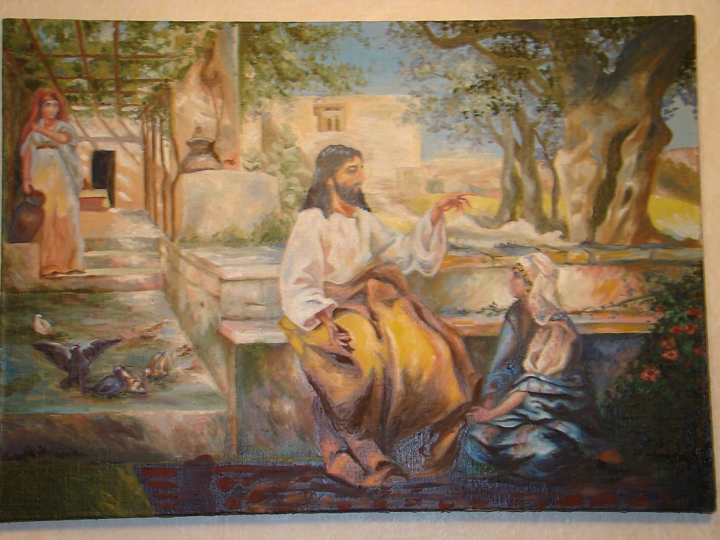 Христос и самарянка. Иисус Христос и самарянка.