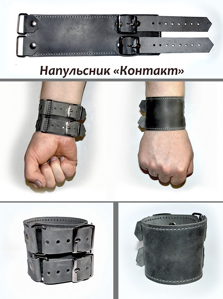 Напульсник "Турнир". Ширина: 6 см. - Прикладное искусство - Изделия из кожи