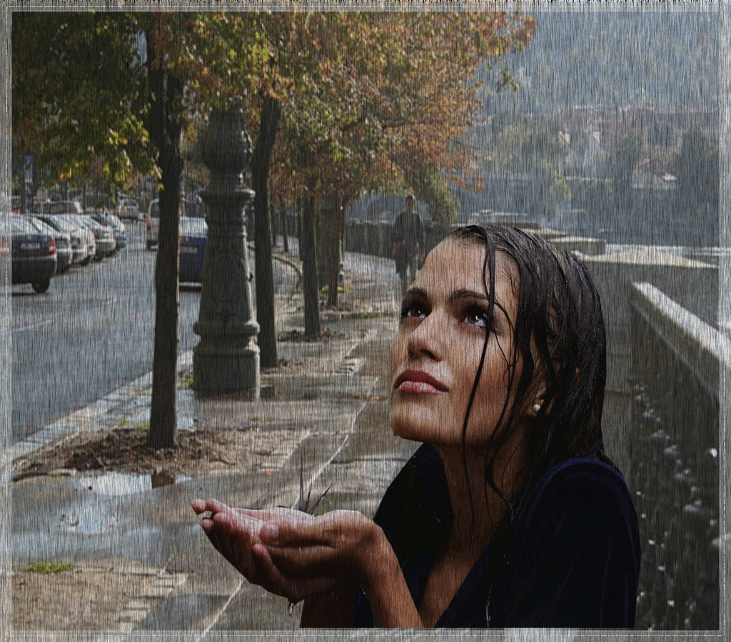 Девки плачут песня. Осень плачет дождем. Плачет под дождем. Девушка дождь. Гиф девушка и дождь.