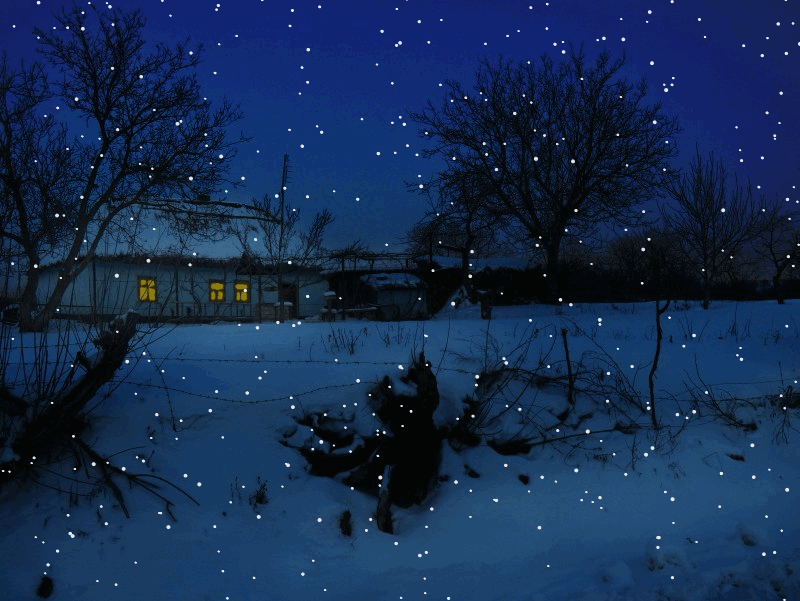 Миниатюра на тему вечер. Зимний вечер. Зимняя ночь. Ночь в деревне. Вечер холодной зимы.