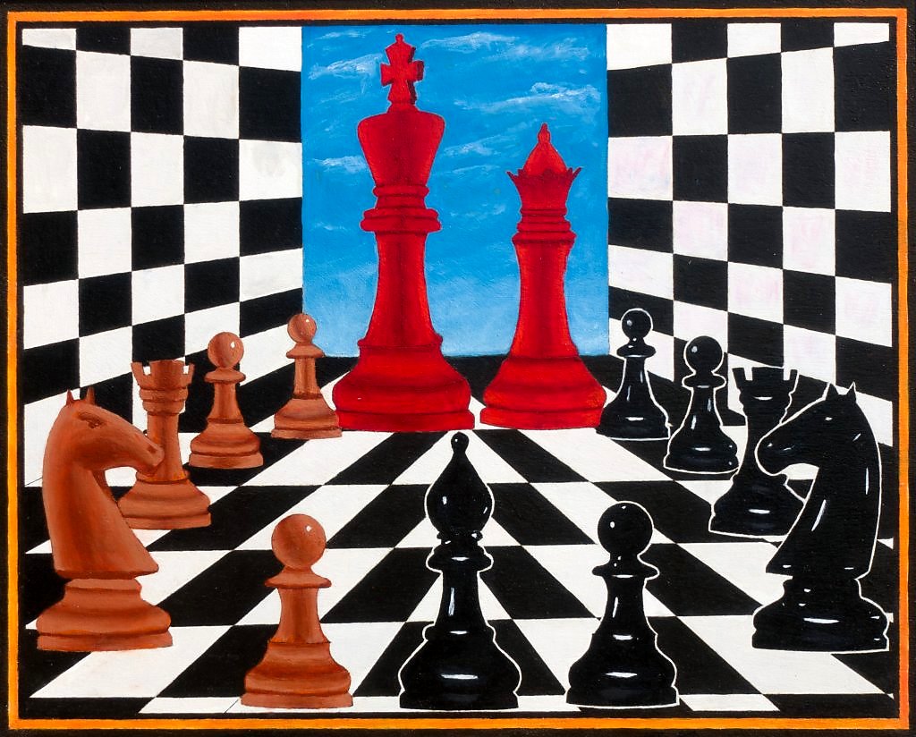 Композиция с шахматами 9.
